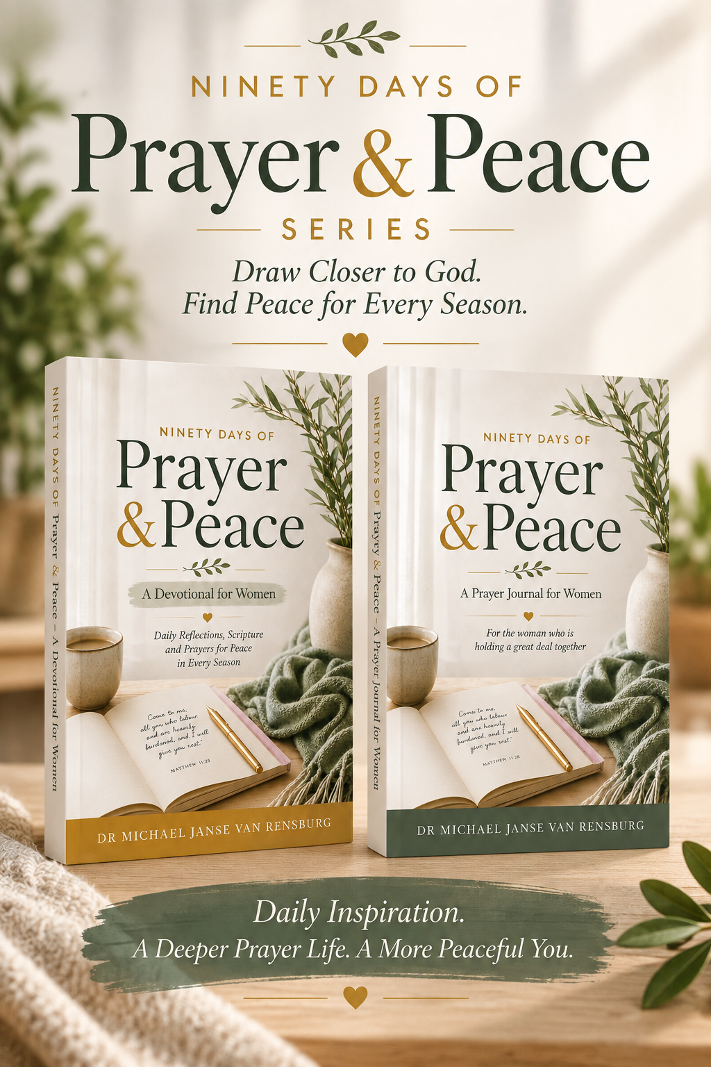 The Prayer Journal & Devotional Series &mdash; eight books together by Dr Michael Janse van Rensburg